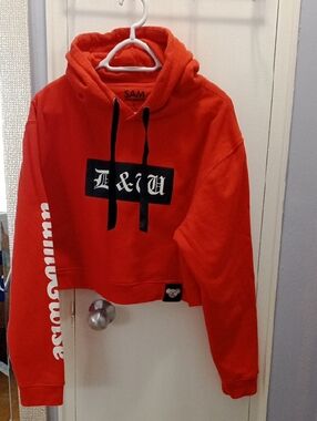 SAM Bright Red Sweatshirt with Black Interior Logo